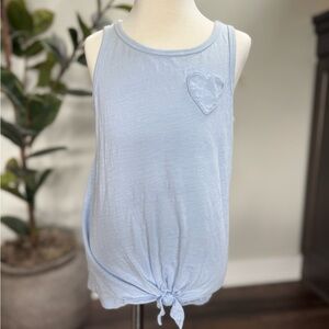 Carter's Blue Tie Front Tank Top Girls Size 10/10A